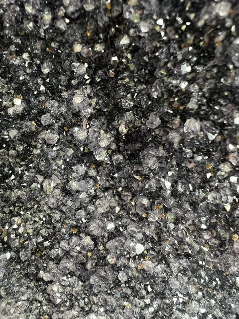 amethyst drusy cut base geode