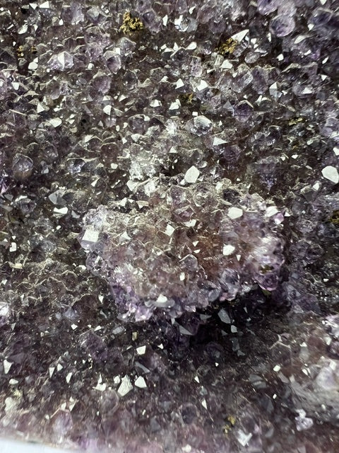 Amethyst drusy cut base geode cave #2