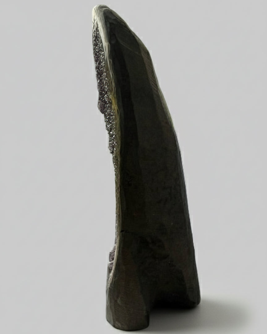 Amethyst drusy cut base geode cave #2